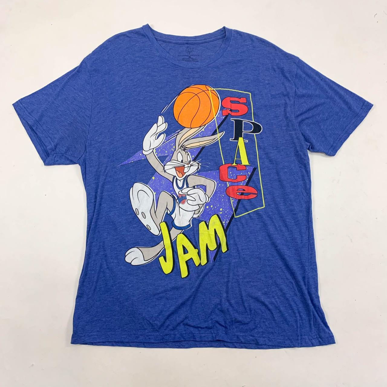 Vintage blue Space Jam Bugs Bunny t-shirt. A really... - Depop