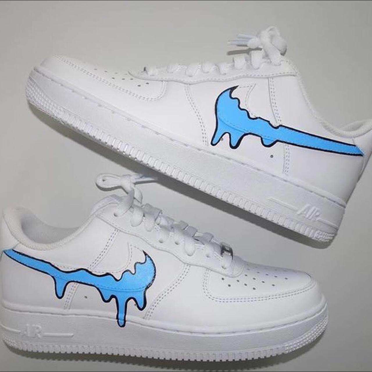 Nike Air Force 1 drip Black Custom Sneaker AF1 -  Australia
