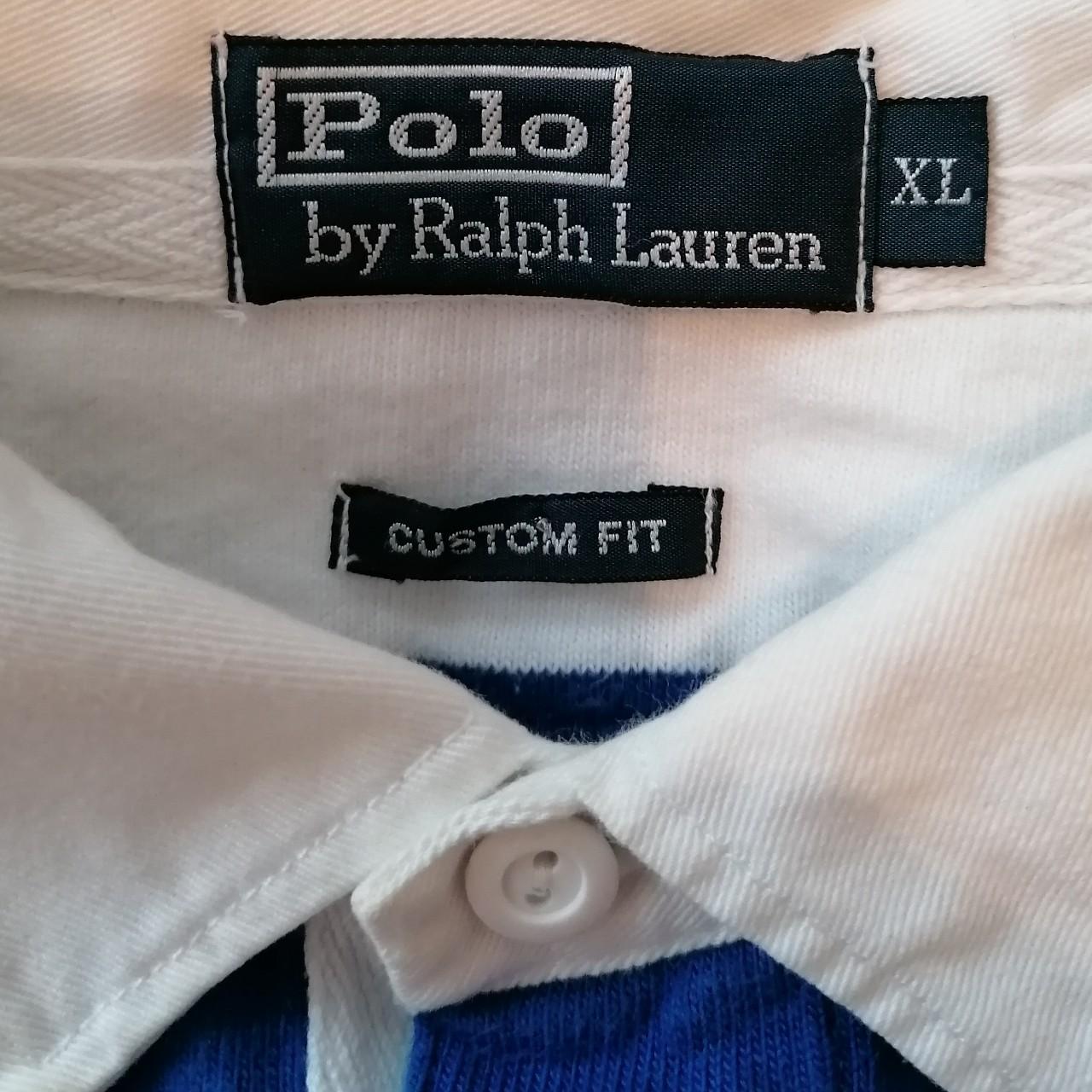 Vintage Polo Ralph Lauren Rugby Shirt -size:... - Depop