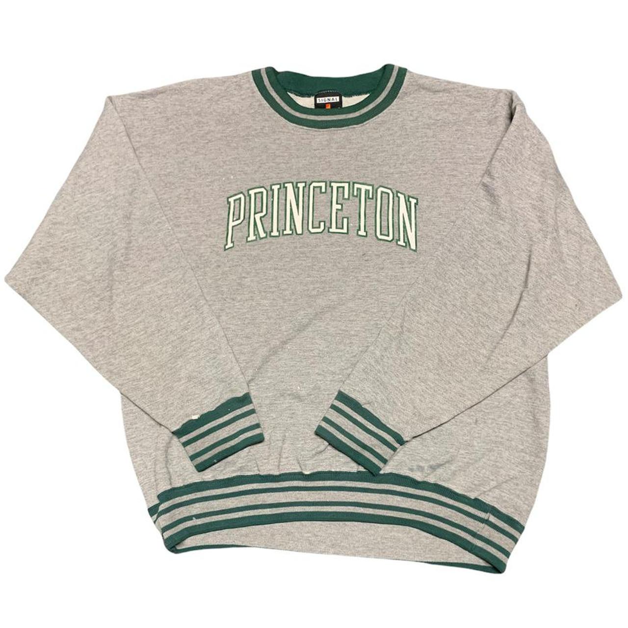 American Vintage Men's Grey and Green Sweatshirt | Depop