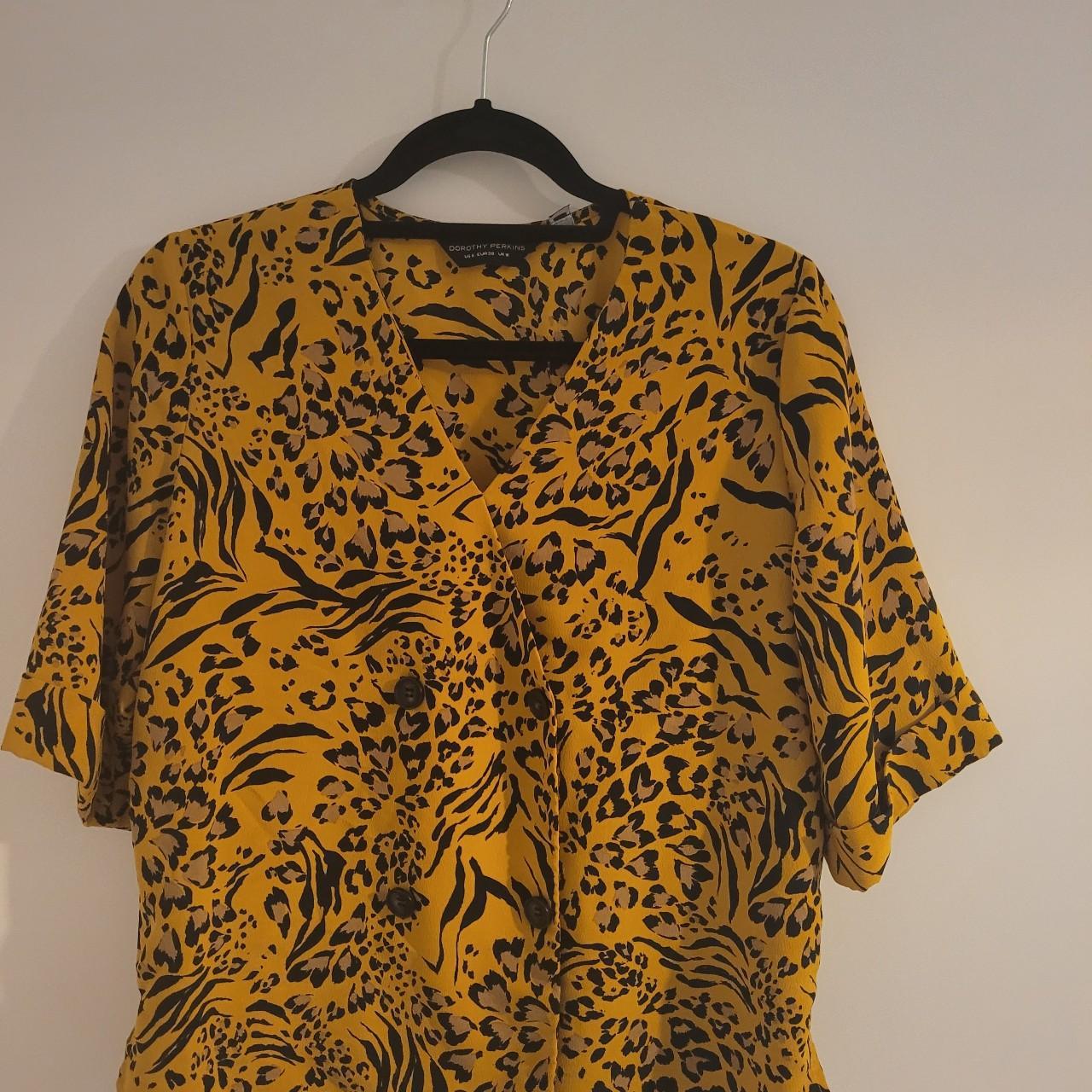 Dorothy Perkins Women's Yellow Blouse | Depop