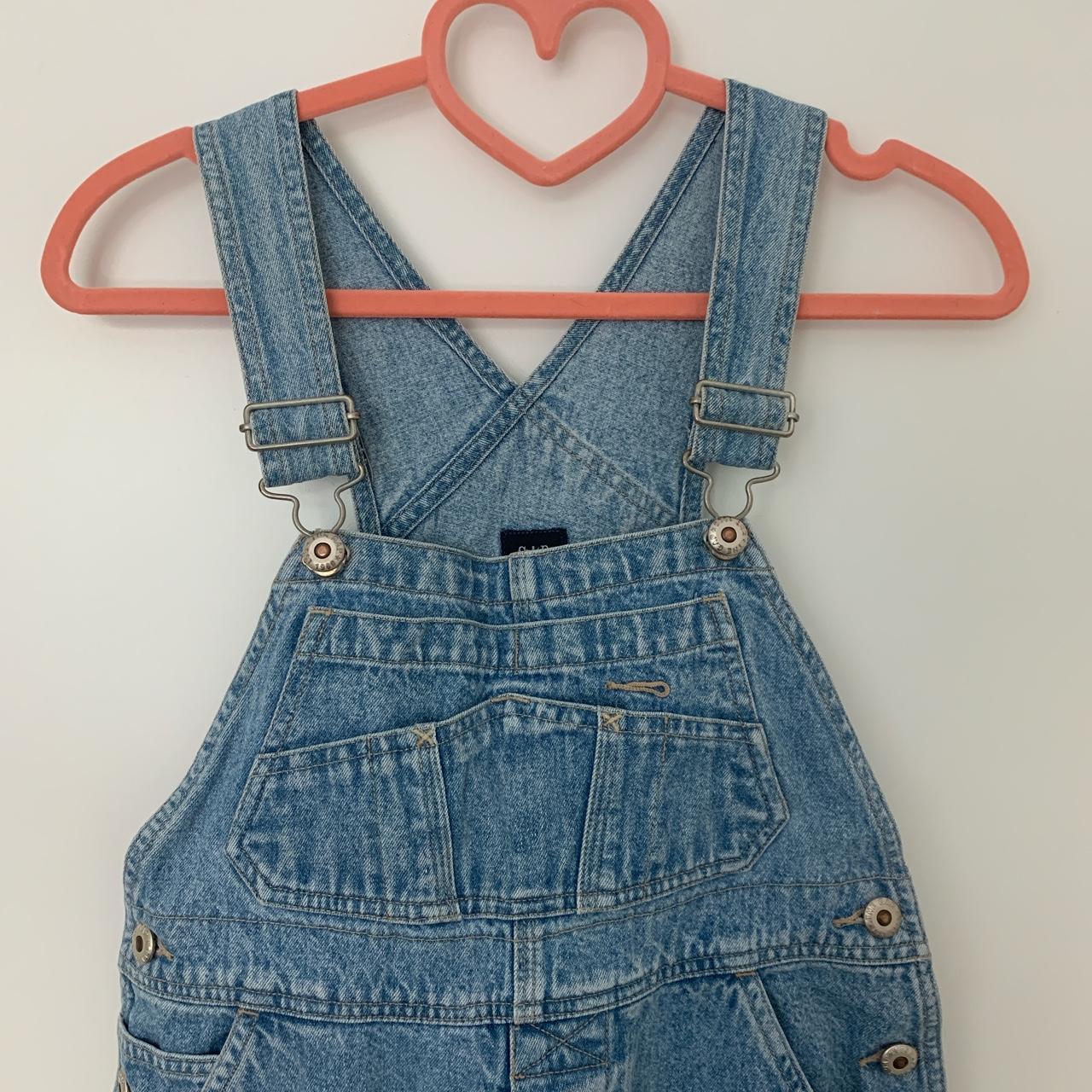 Gap kids denim overalls size small - Depop