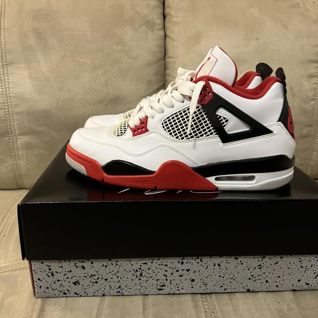 mens air jordan retro 4 fire red
