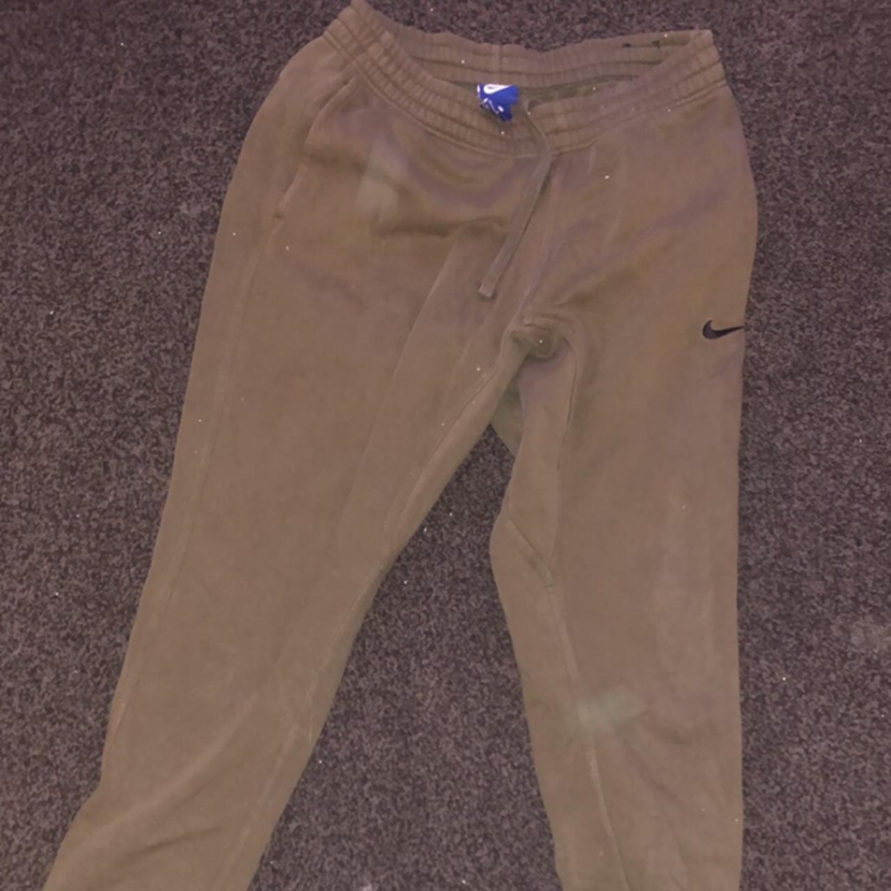 Nike Men's Khaki Joggerstracksuits Depop