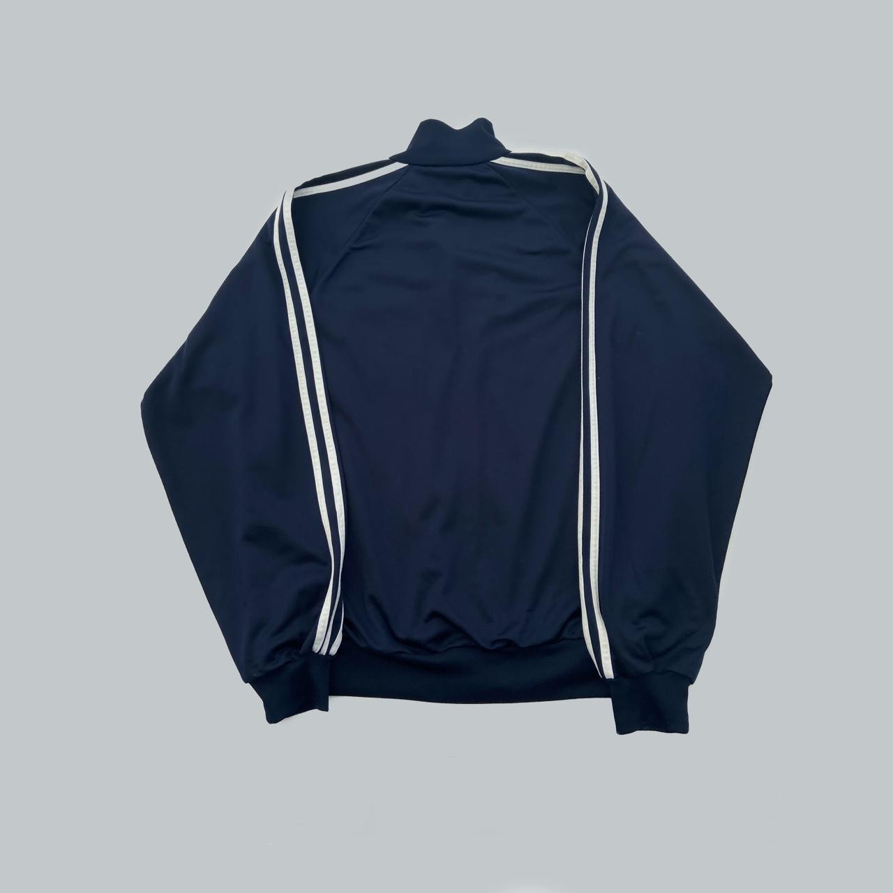 Vintage Adidas Track top Navy full zip up soft... - Depop