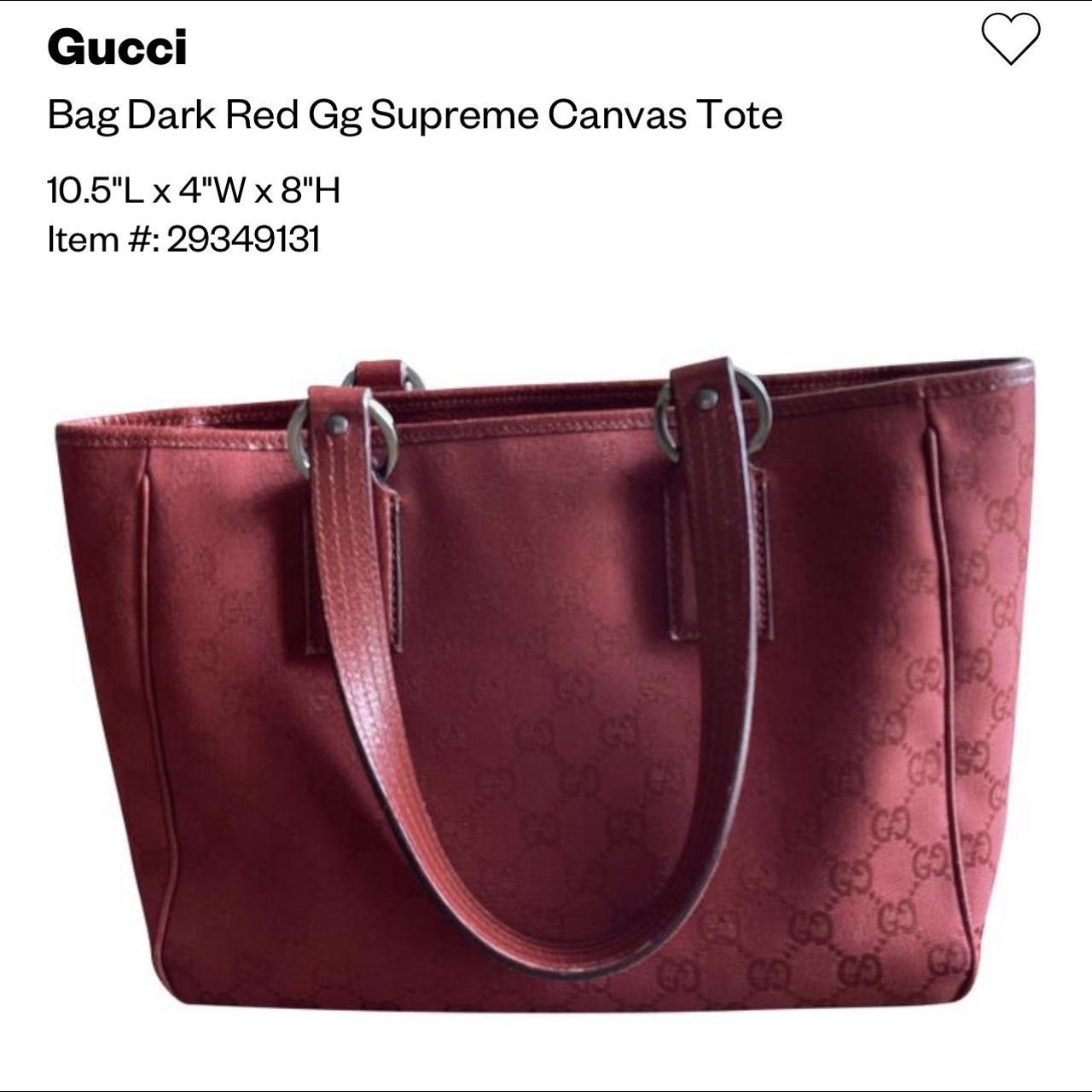 Burgundy gucci online bag