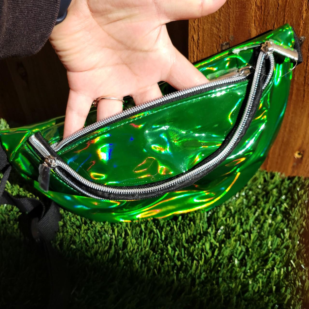 Fanny Pack! ♡ Green Holographic Bag Perfect for Depop