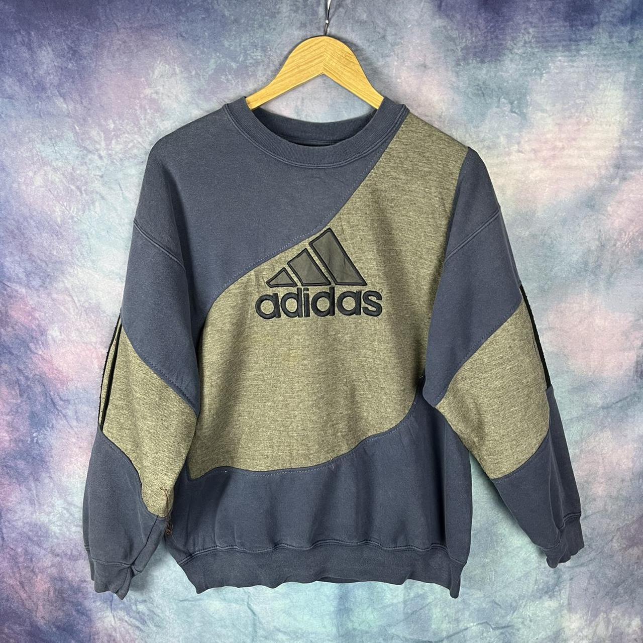 Vintage Adidas equipment sweatshirt reworked mens... - Depop