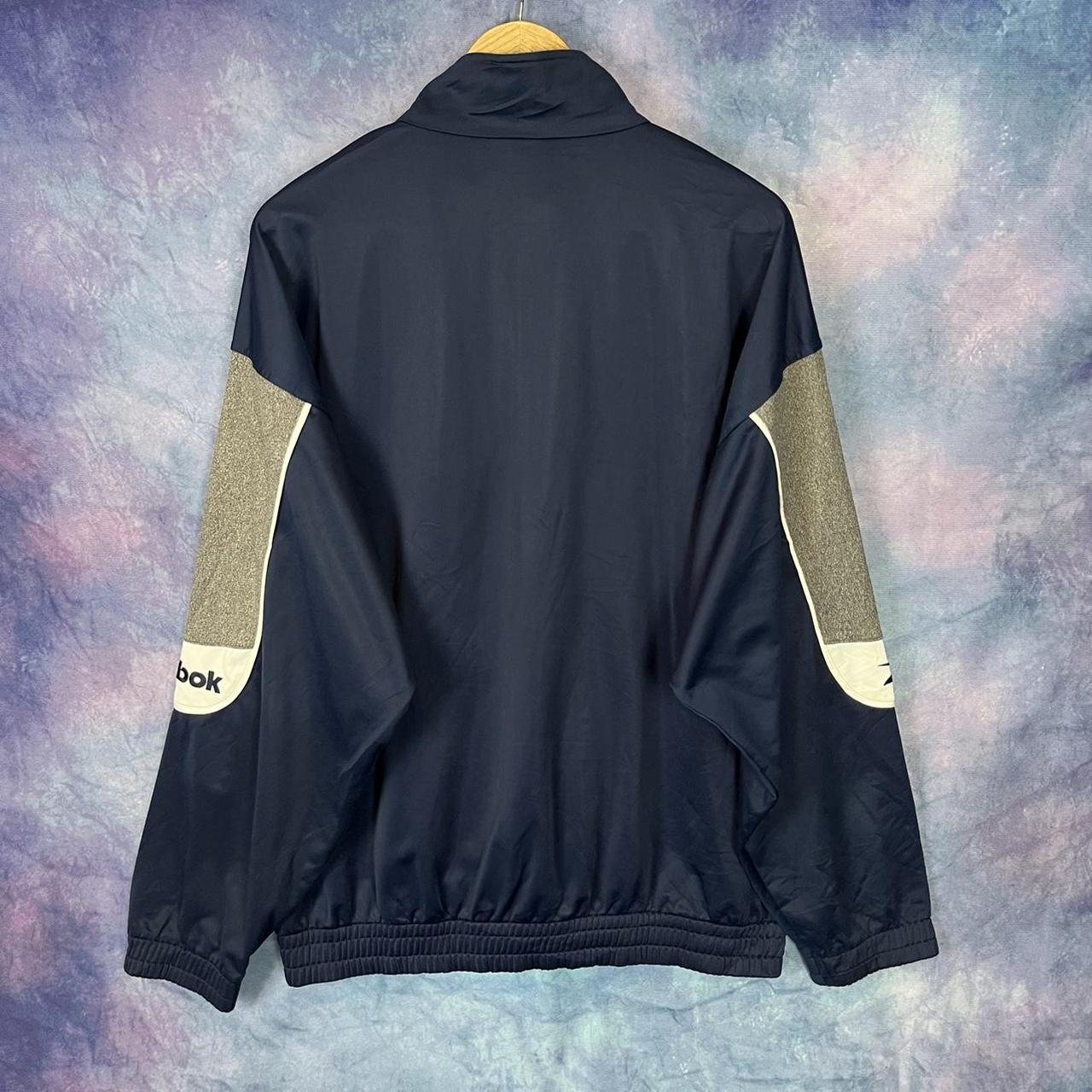 Vintage Reebok track jacket large mens Embroidered... - Depop