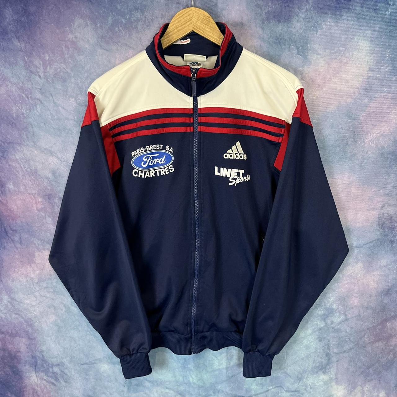 Vintage 90s Adidas track jacket small mens... - Depop