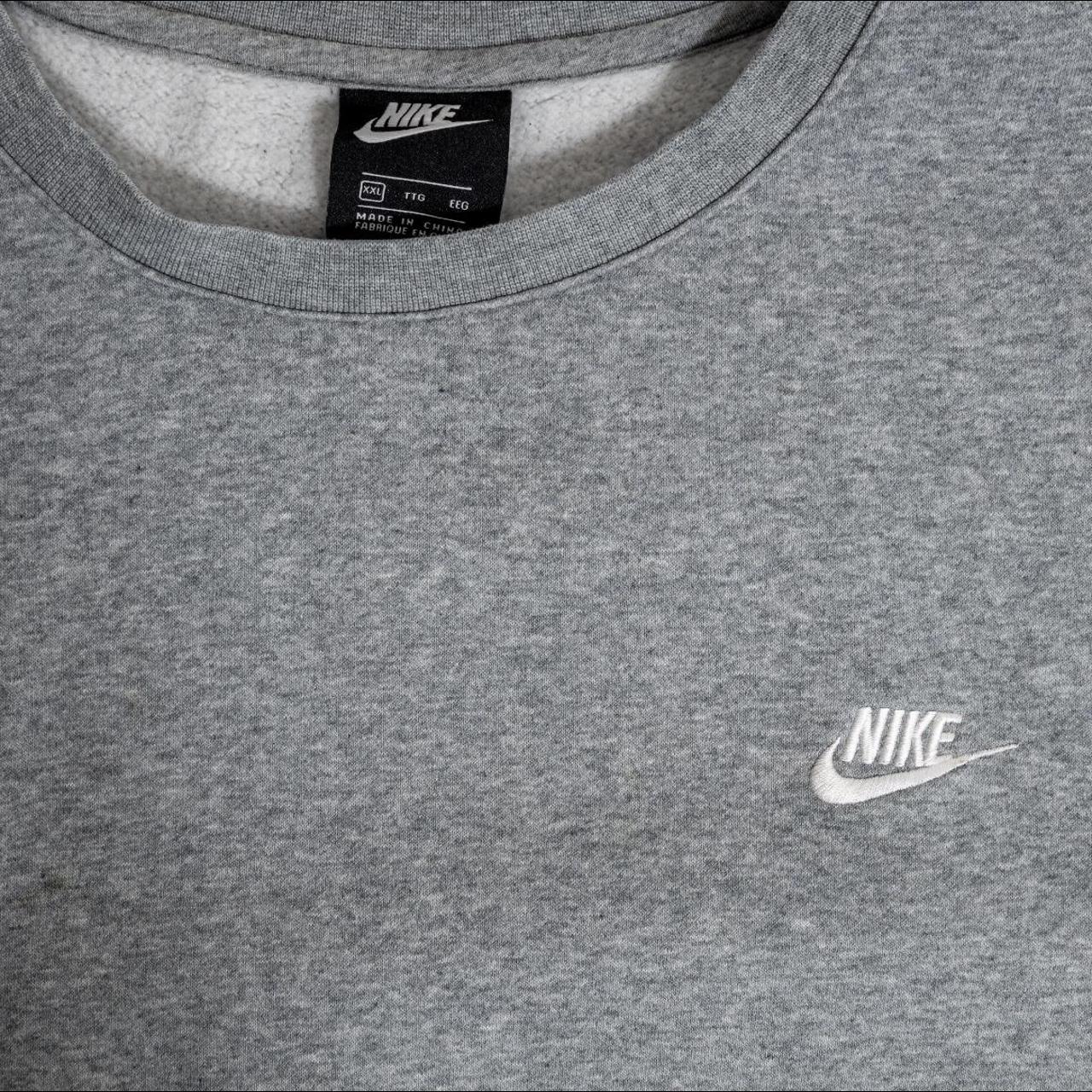 Vintage Nike Sweatshirt Grey XXL Embroidered Depop   P0 