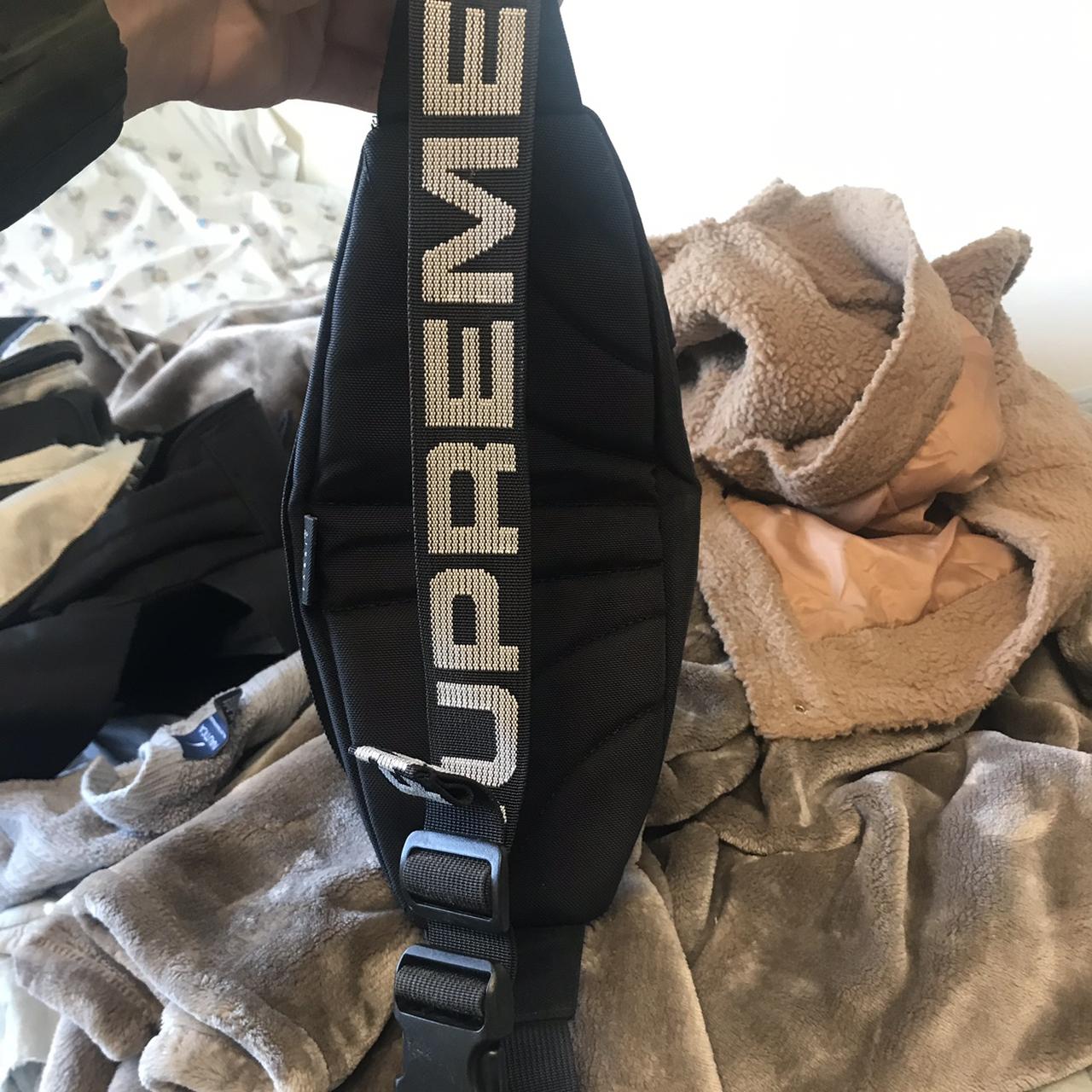 Supreme Waist Bag (SS18): Black! 2 zip pockets and - Depop