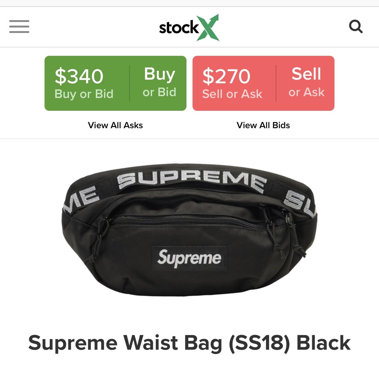 SUPREME CROSSBODY/WAIST BAG SS18 BLACK ‼️ Item is - Depop