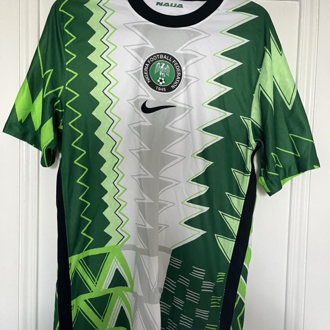 Nigeria Football Shirt Super Desirable Shirt Size - Depop