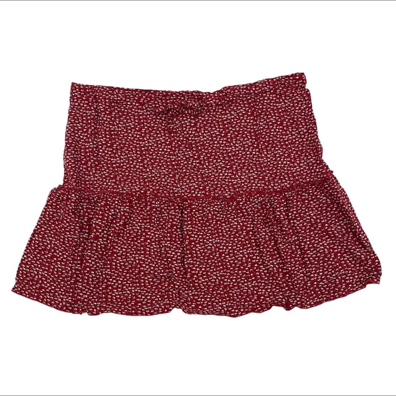 brandy melville red kenzo skirt • red skirt with a... Depop