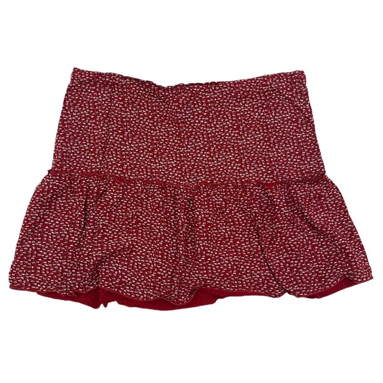 brandy melville red kenzo skirt • red skirt with a... Depop