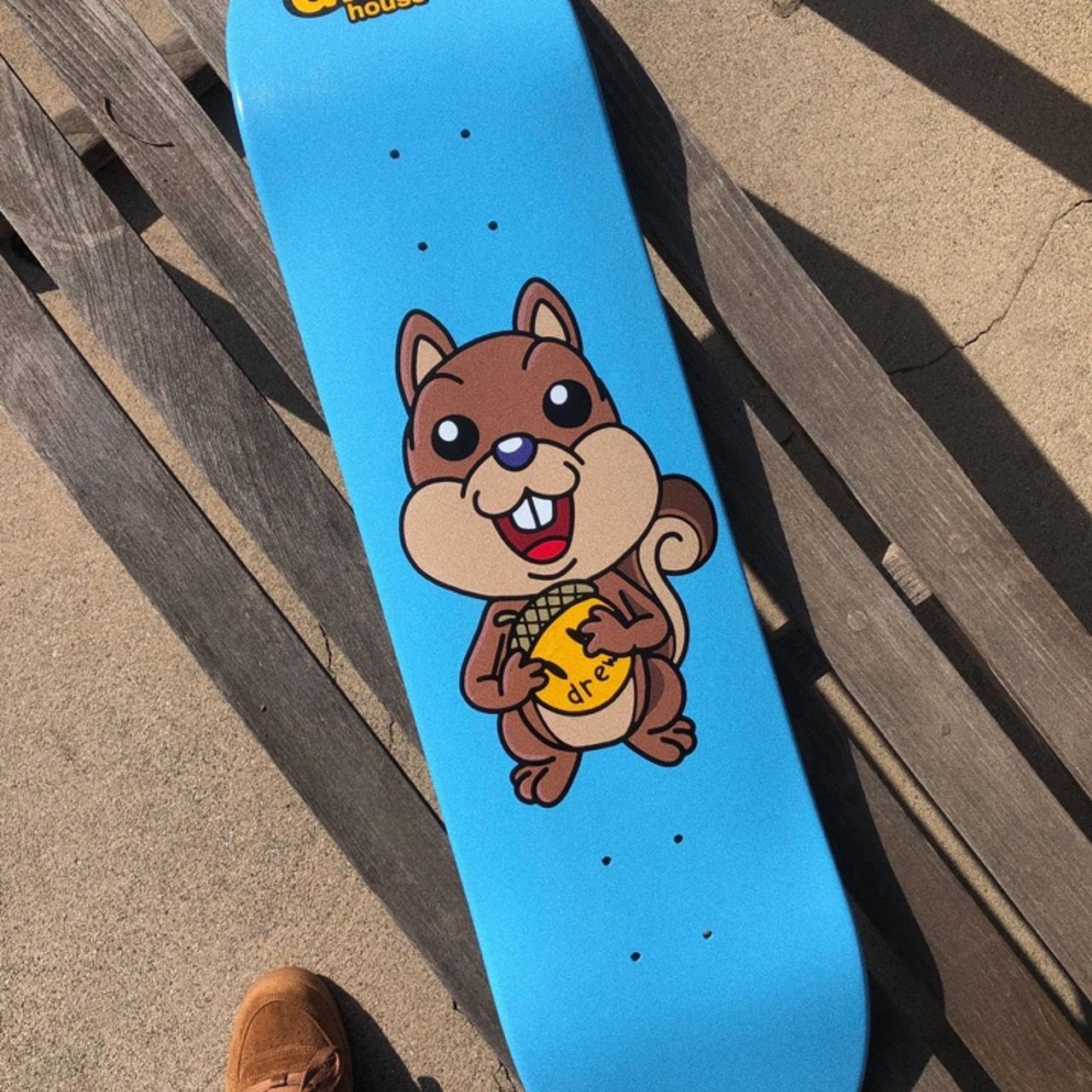 DrewHouse Squirrel Skate Deck - Light Blue