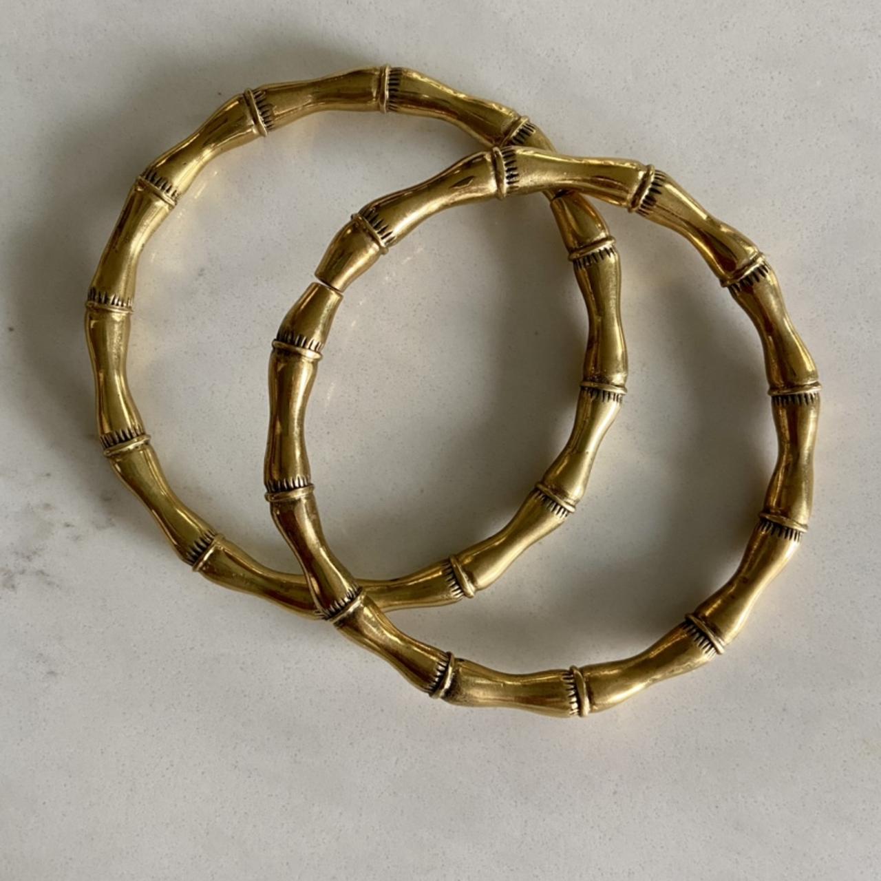 MAYA JEWELRY “BAMBOOZLED” BRASS HOOPS super cute,... Depop