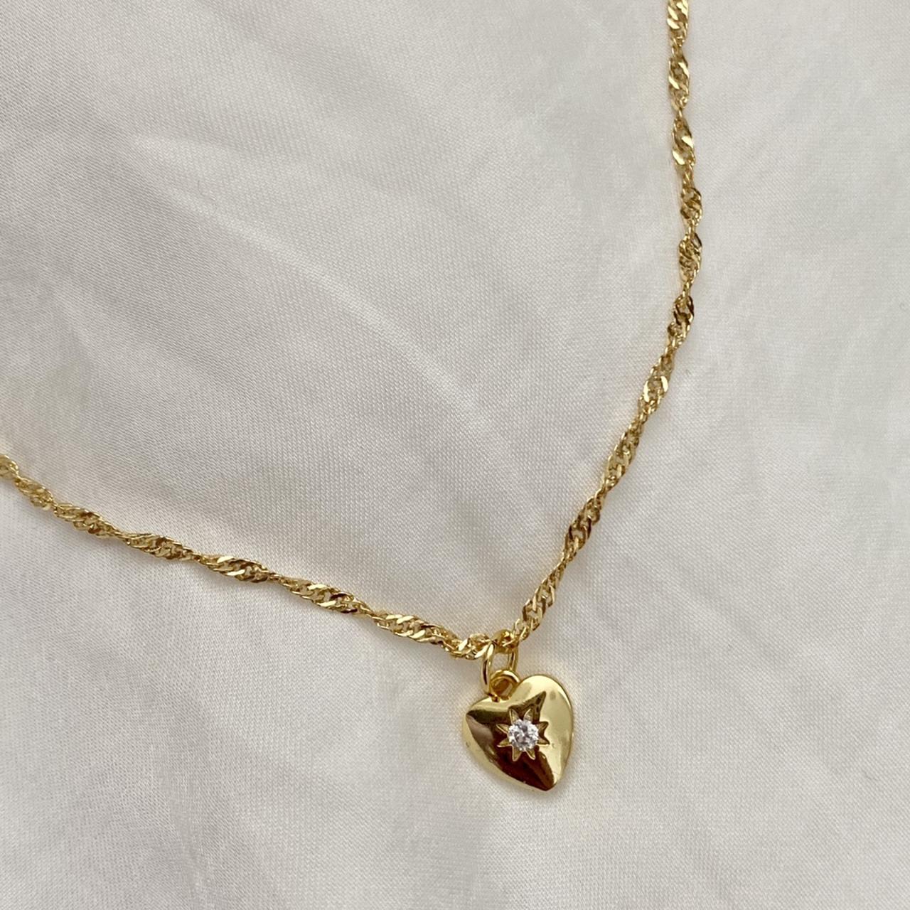 Stunning Handmade 18K Gold Plated Love Heart Sun... - Depop