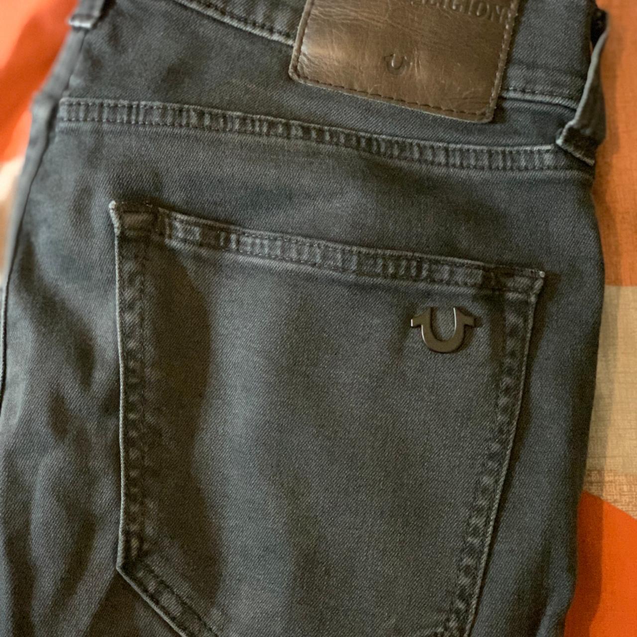 True Religion Jeans Washed Black 32w/32l Perfect... - Depop