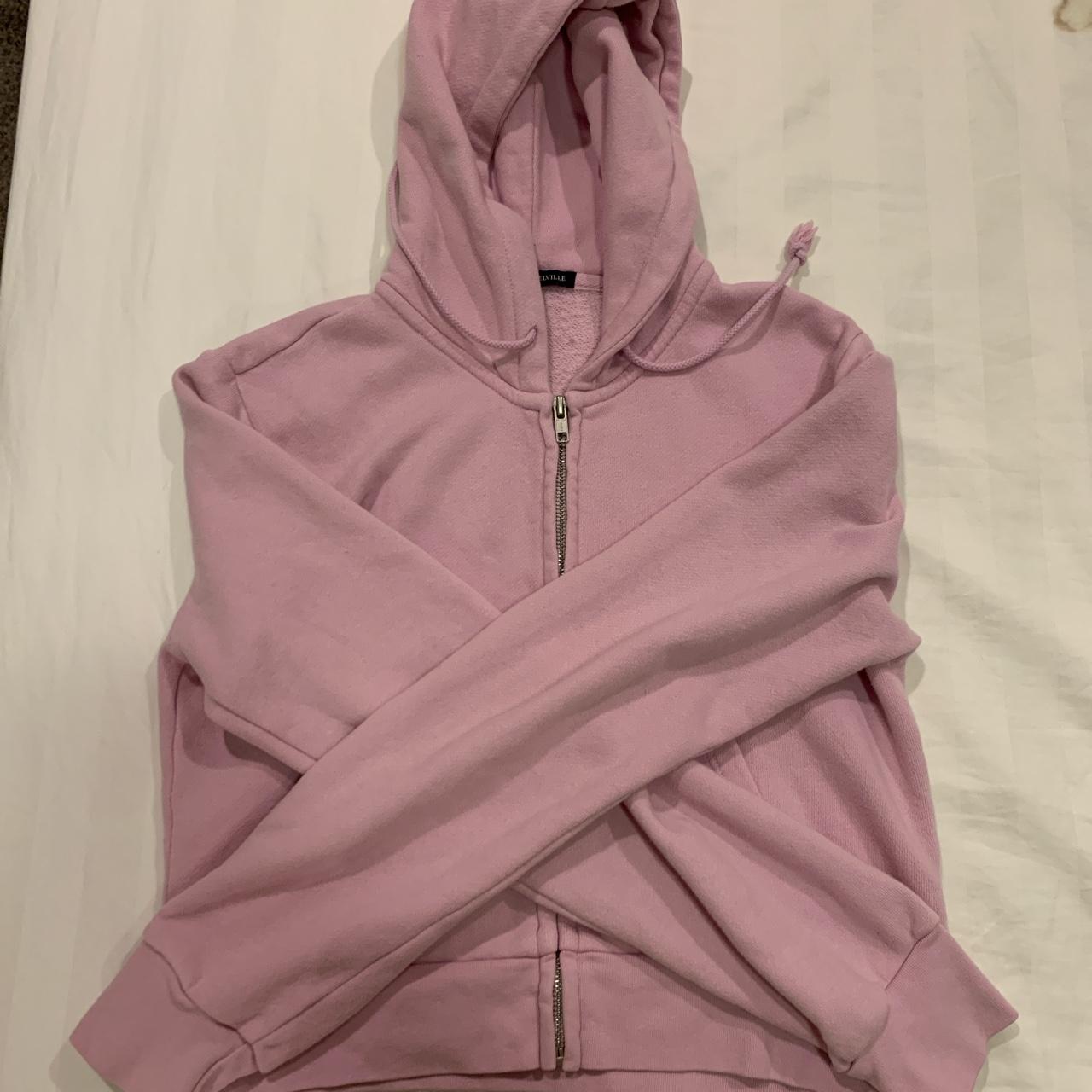 Bubblegum pink best sale zip up hoodie