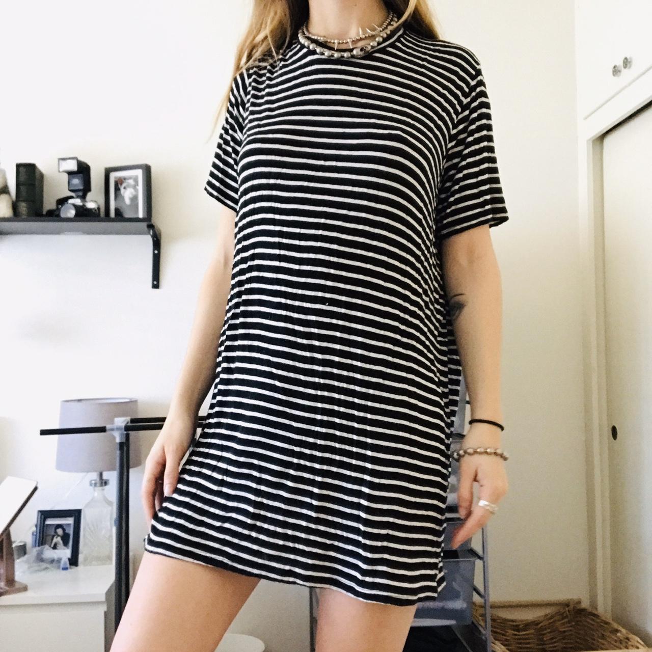 brandy melville striped t shirt dress