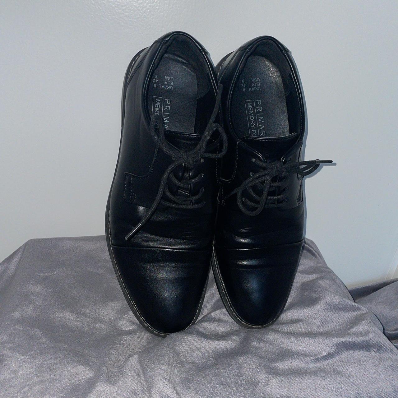 Brand Primark mens memory foam black brogues