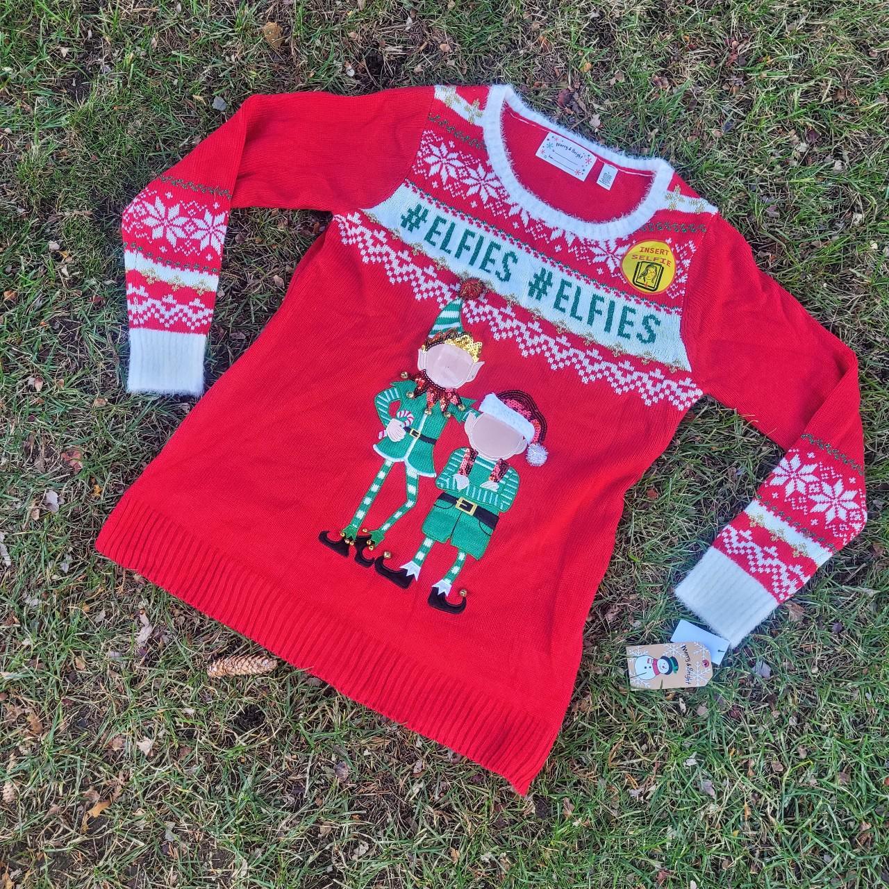 Product Image 1 - Elf Selfie Christmas Sweater
Size Large