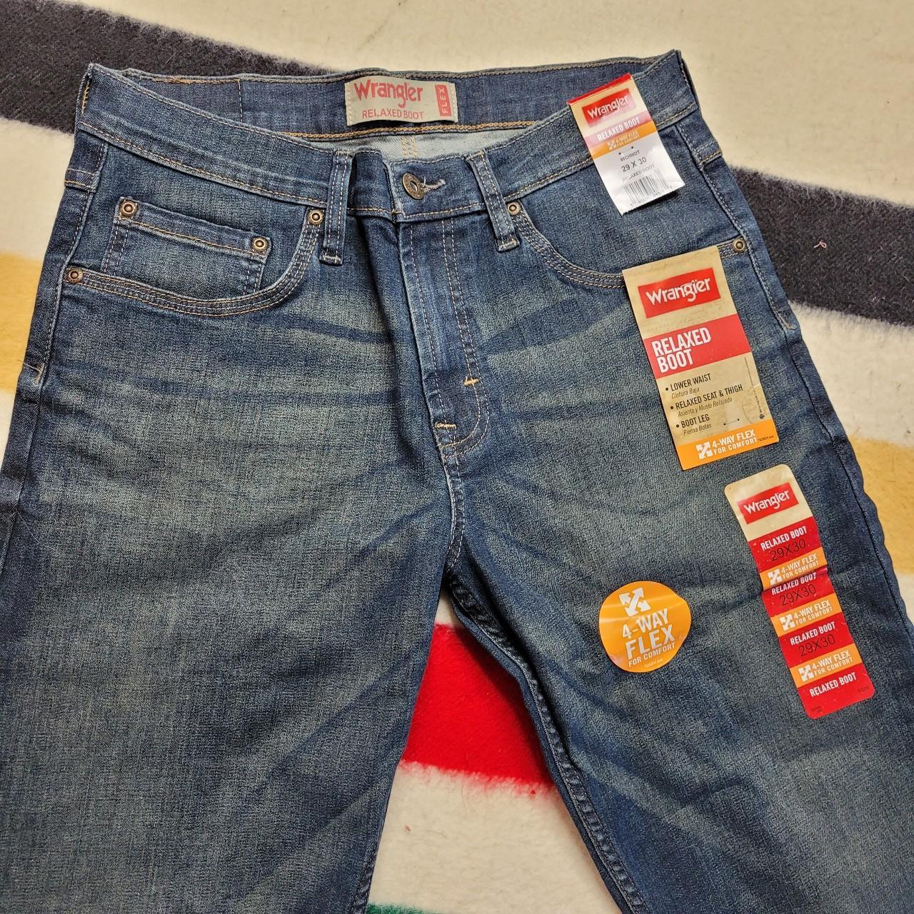 four way flex jeans wrangler