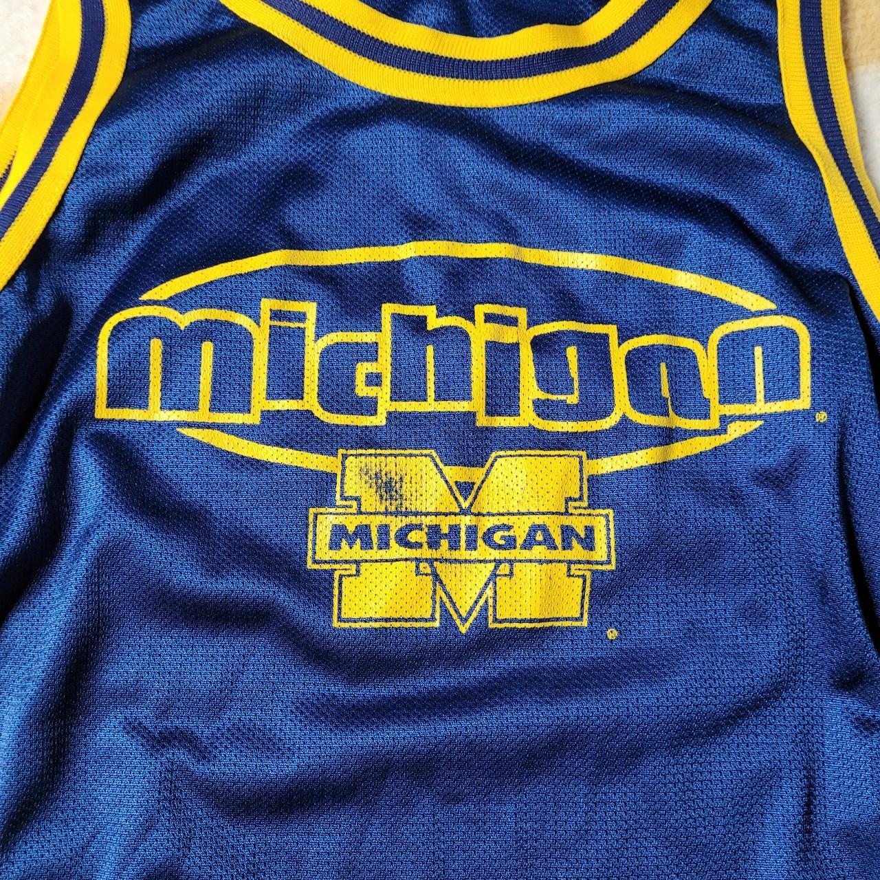 Vintage 80s True Fan Michigan Basketball Jersey... - Depop