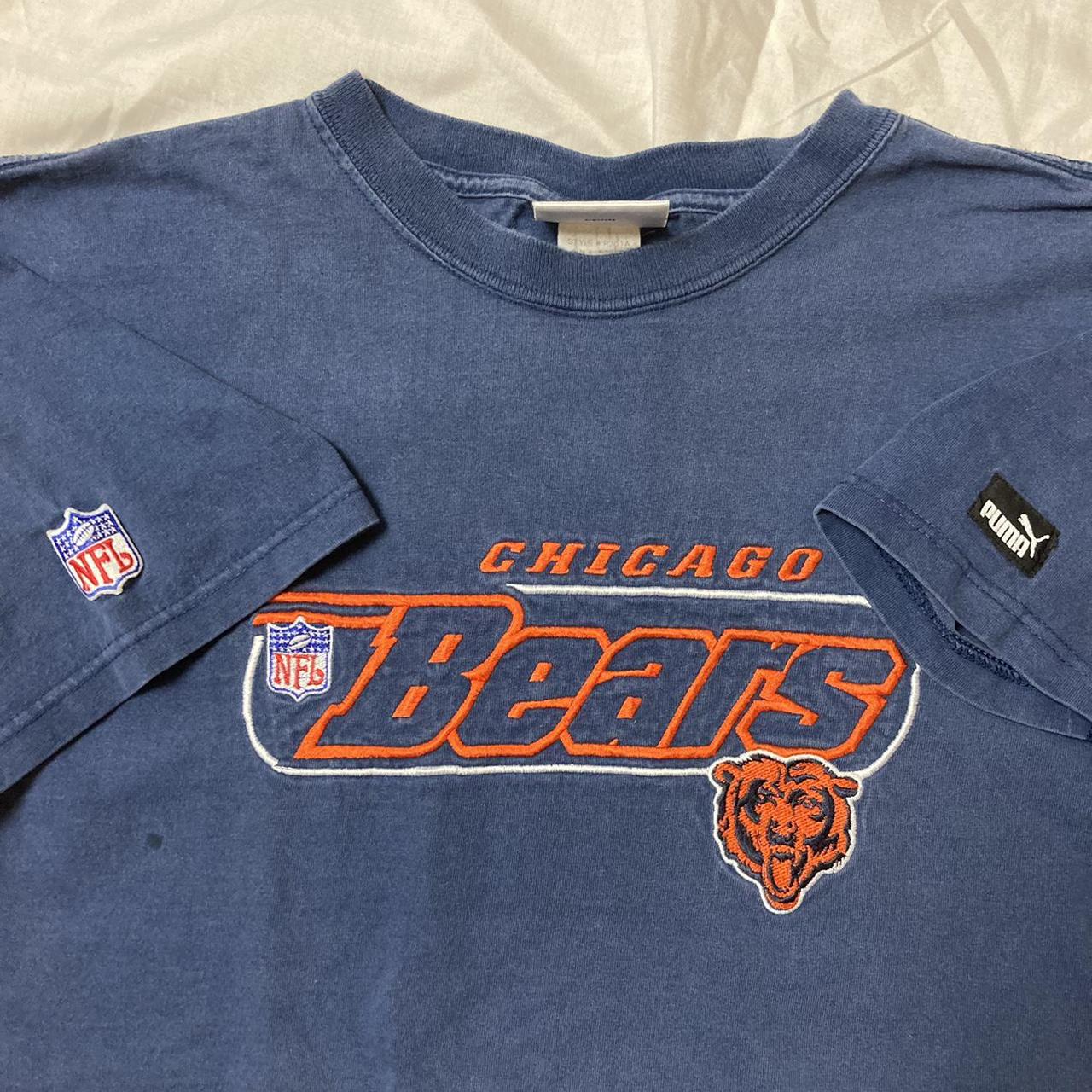 Vintage Chicago bears Tshirt! Navy blue tee with... - Depop