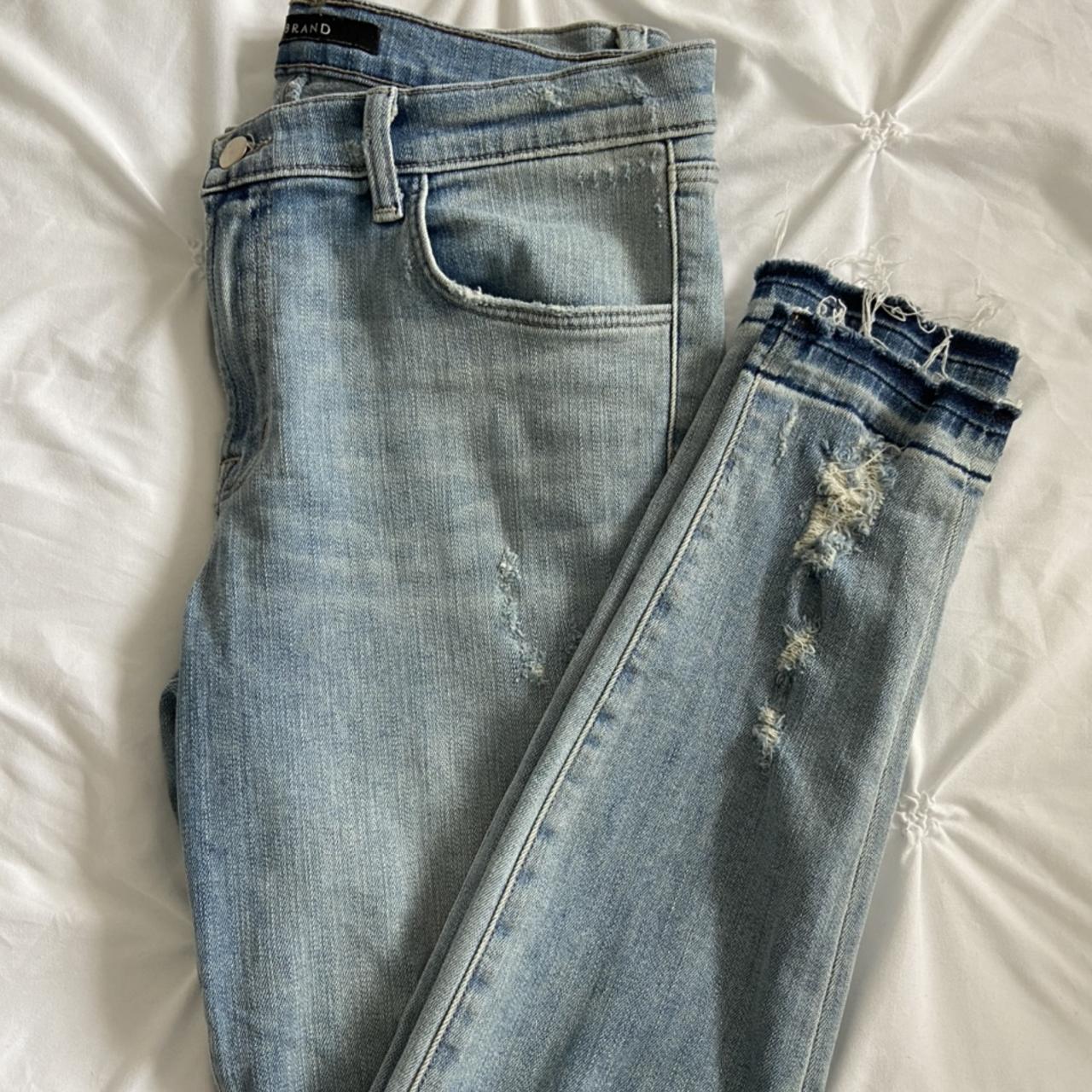 J Brand jeans, super skinny mid rise in a size 31 - Depop