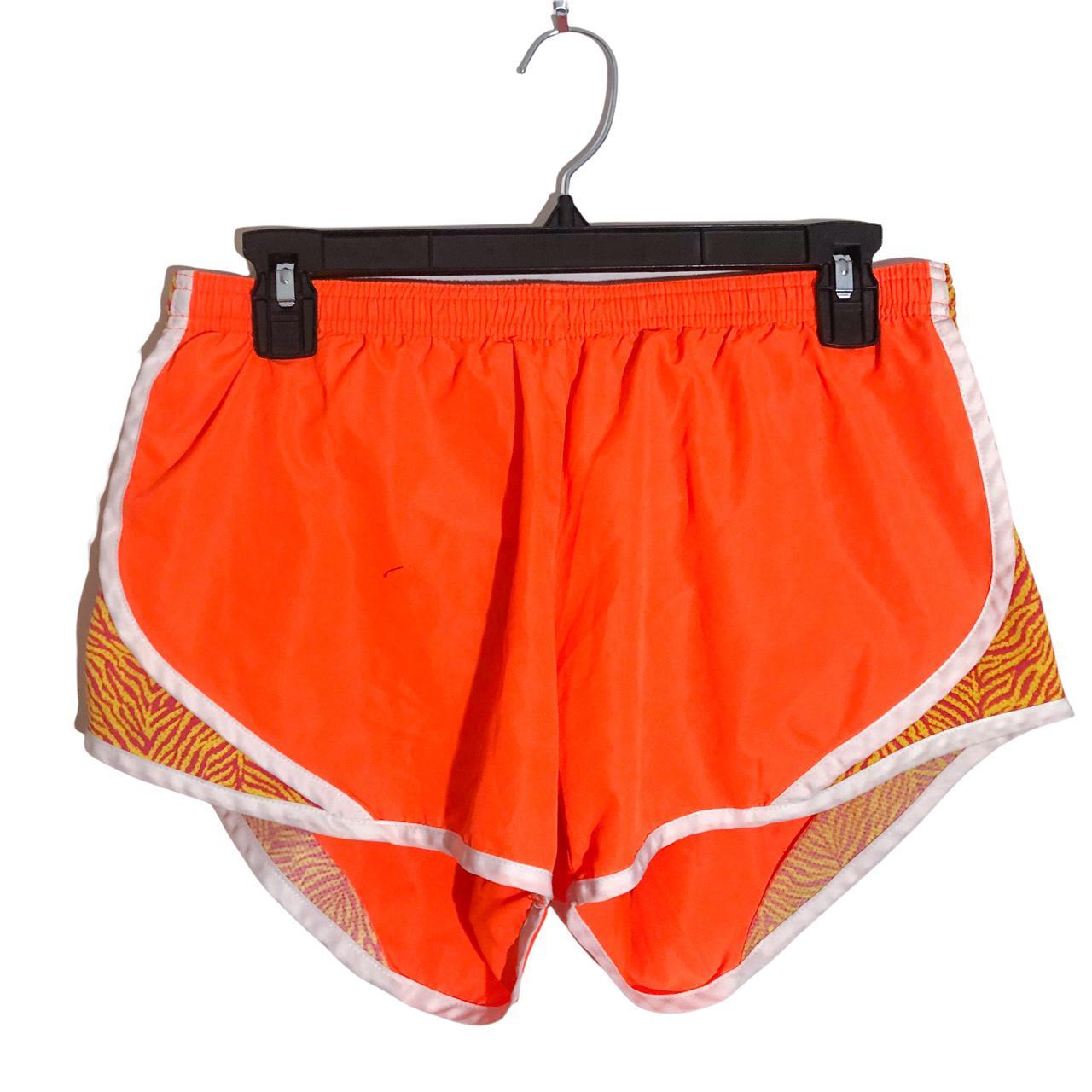 neon orange athletic shorts