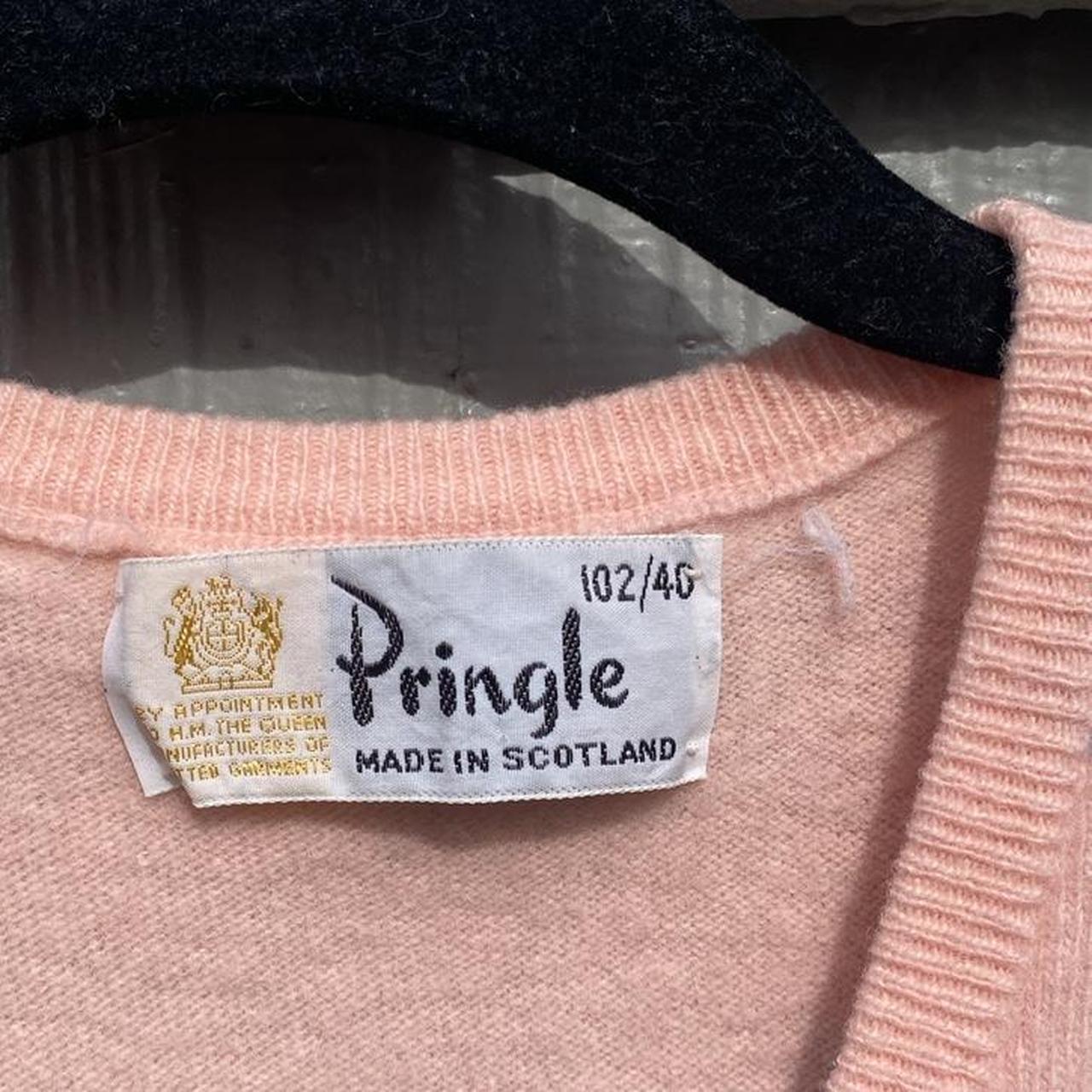 Pringle Women's Pink and Grey Jumper (3)