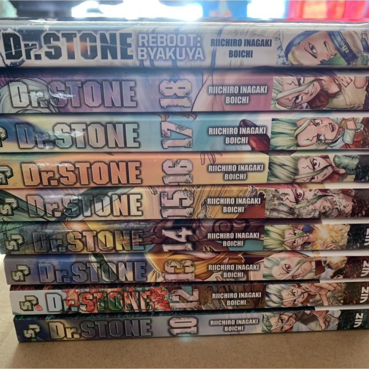 Dr Stone Manga Bundle Volume 10 15 18 Reboot Depop