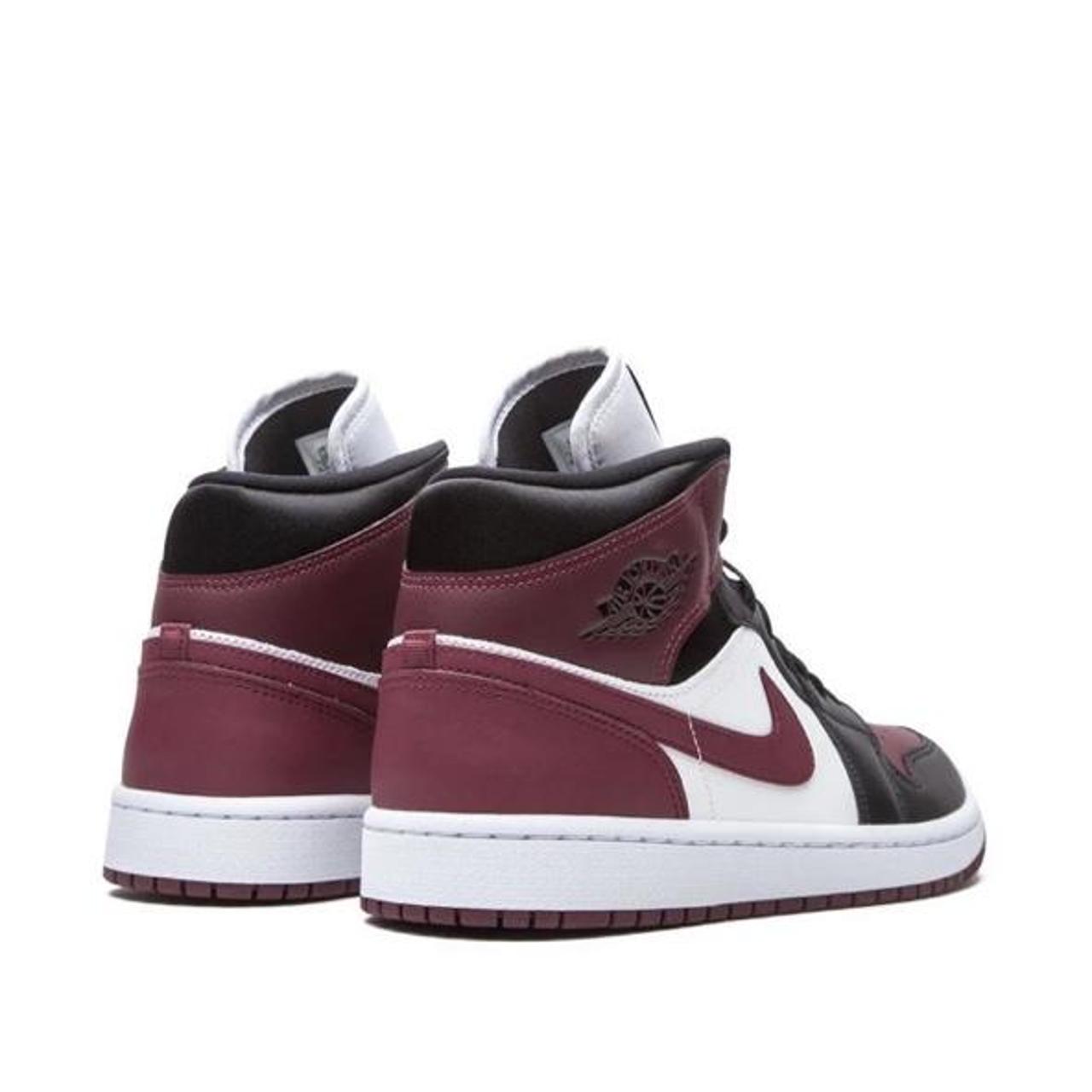 womens jordan 1 mid maroon