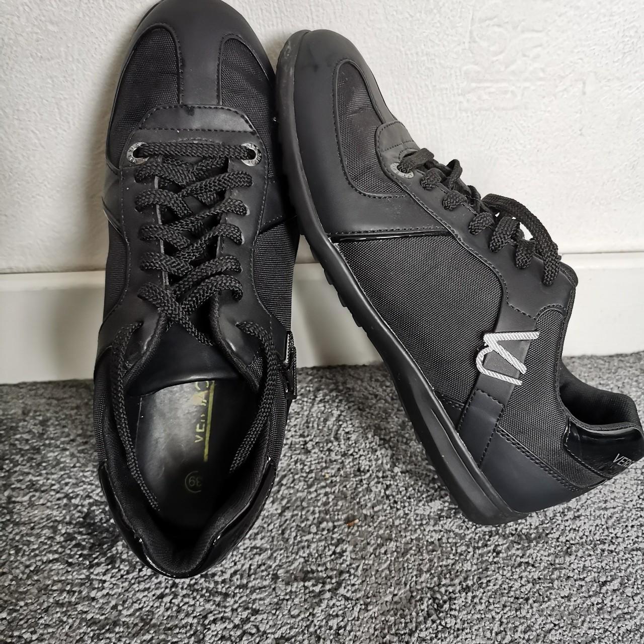 Versace Jeans Couture Men's Black Trainers | Depop