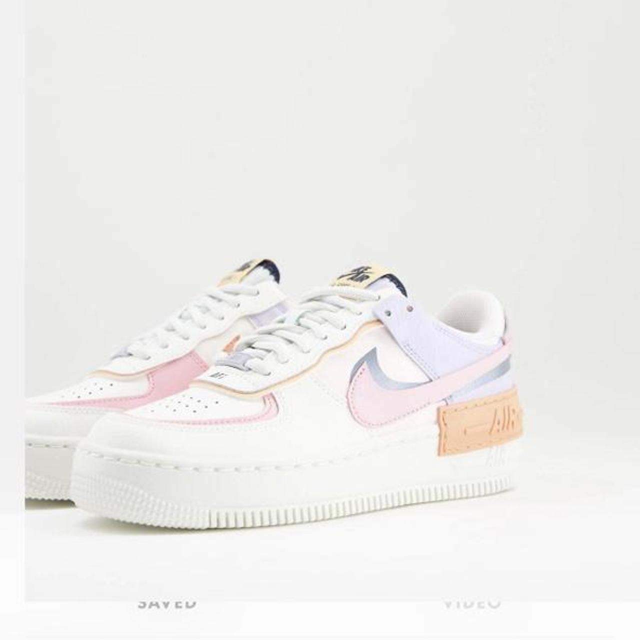 air force 1 shadow trainers pastel