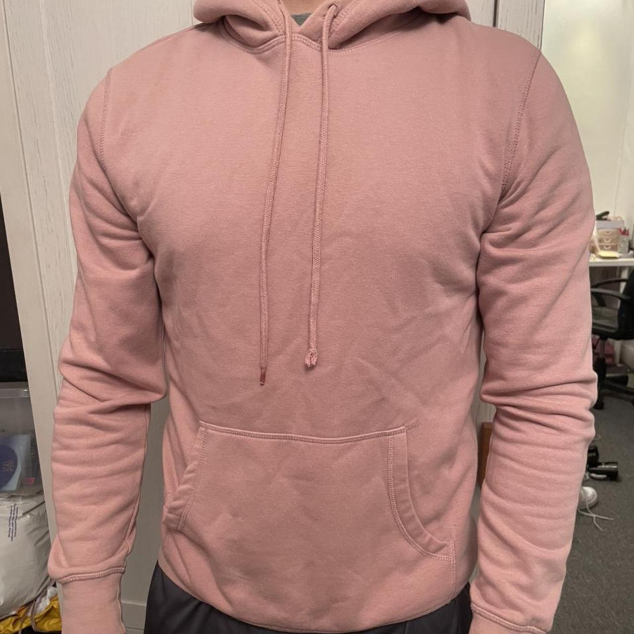 H&M Men's Pink Hoodie Depop