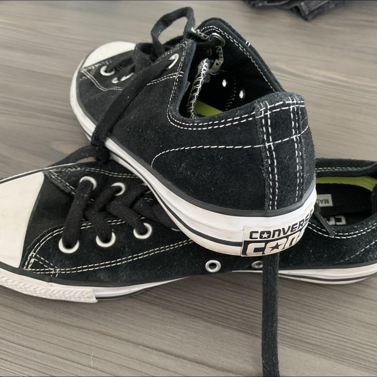 Black Converse Uk Size 8 Worn Once For A Couple Depop