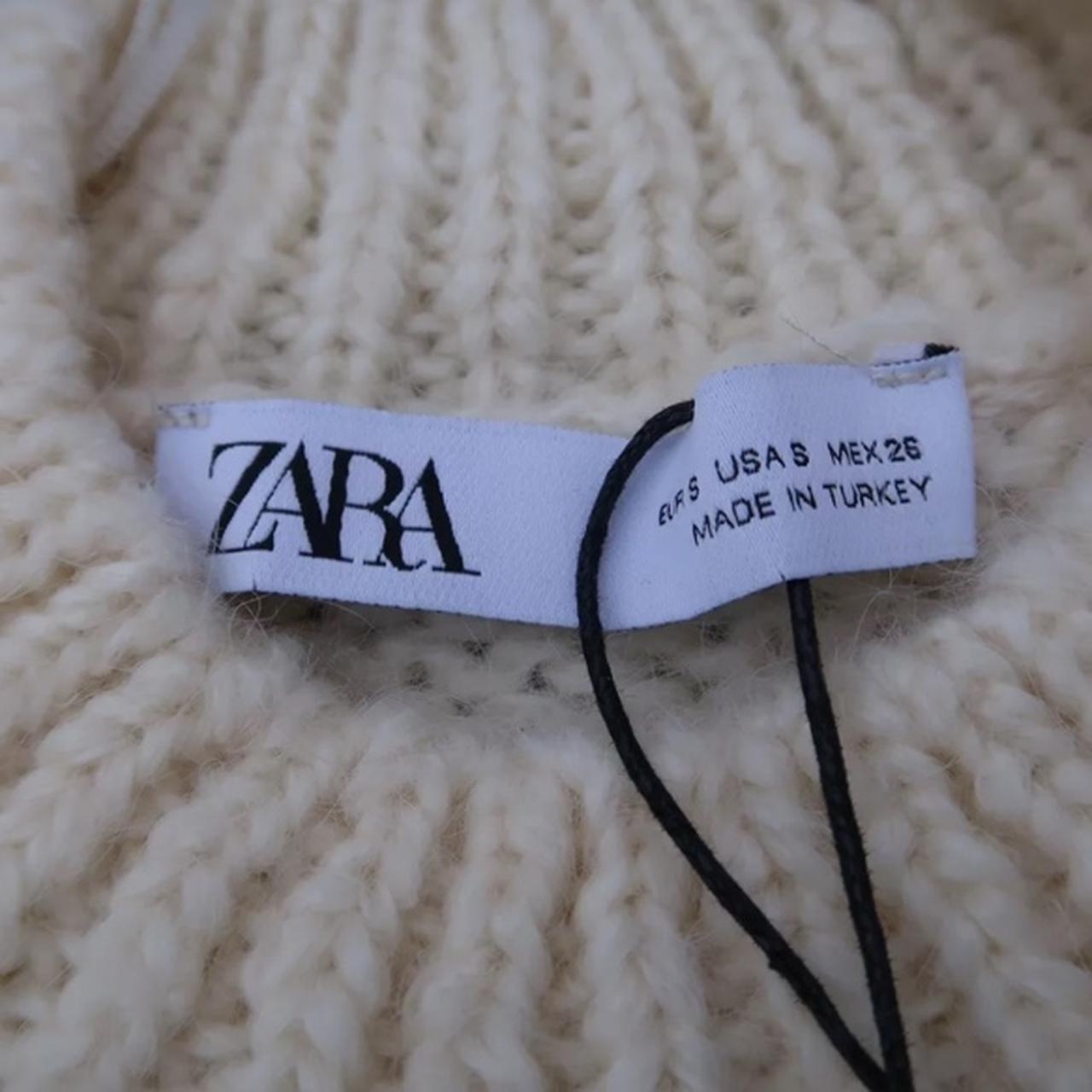 Ecru Zara sold out wool mix sweater.. size Small..... Depop