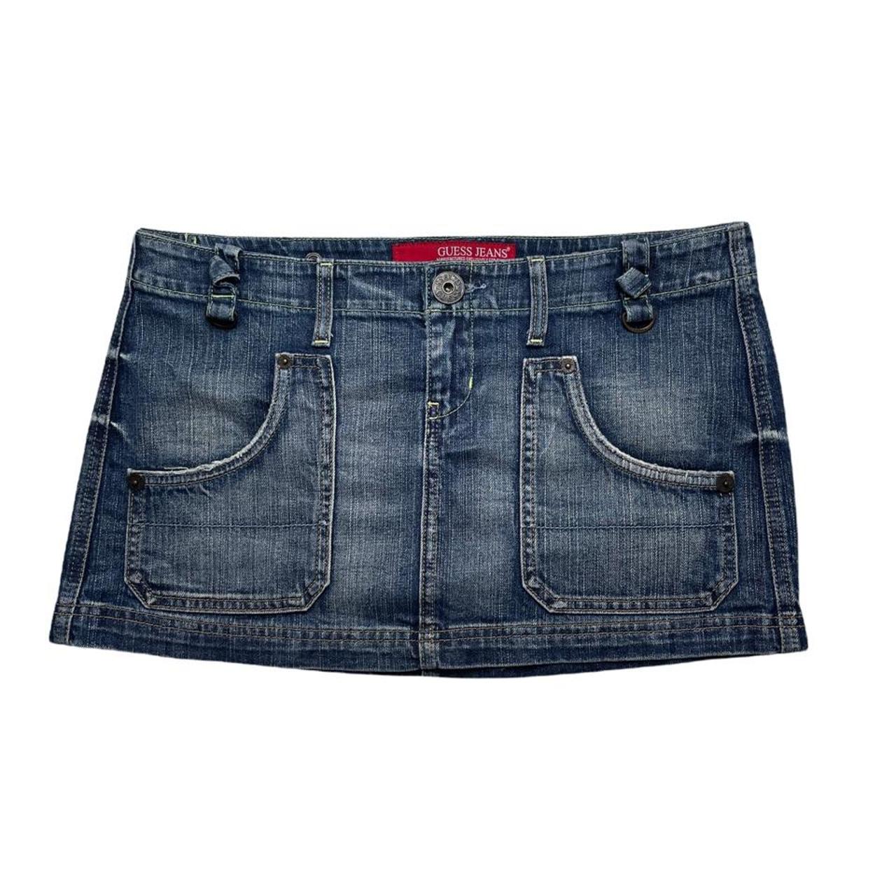 guess jeans mini skirt