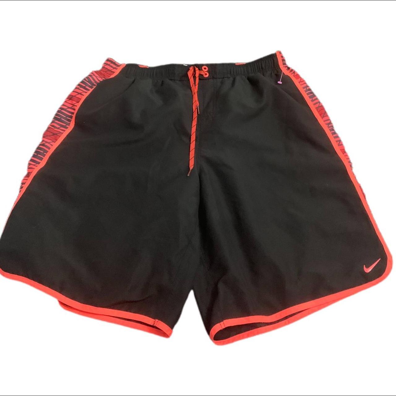 Nike Men's Black and Red Swim-briefs-shorts