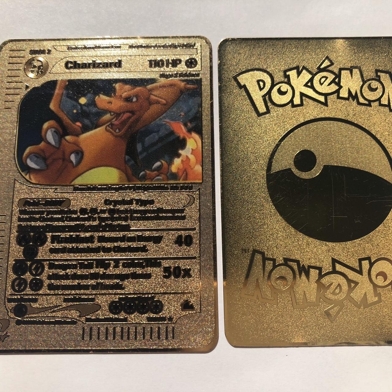 Pokemon popular Gold Charizard Card Collection