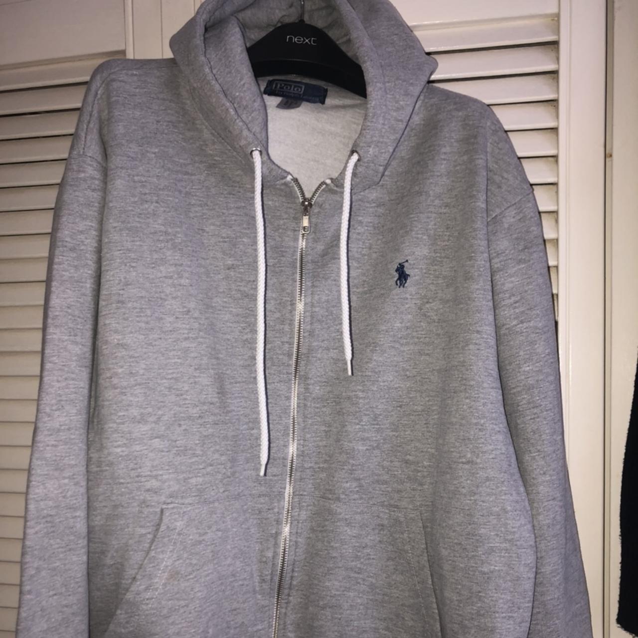 Ralph Lauren grey hoodie - Depop
