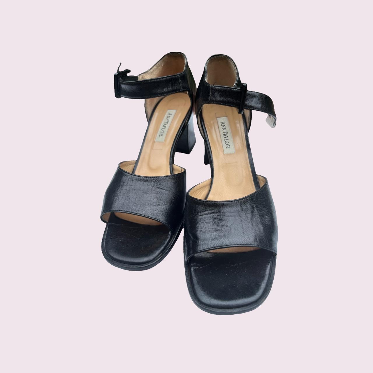 Ann Taylor Women's Black Sandals | Depop