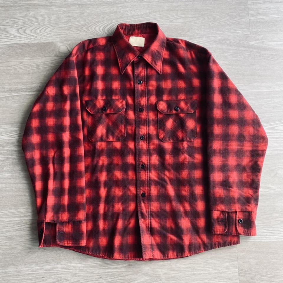 流行に 60's～ SEARS Printed Flannel Shirts プリネル - トップス