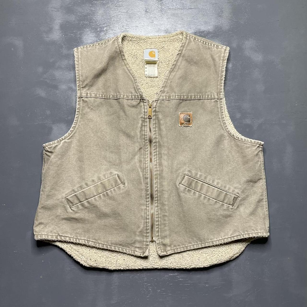 sherpa lined work vest