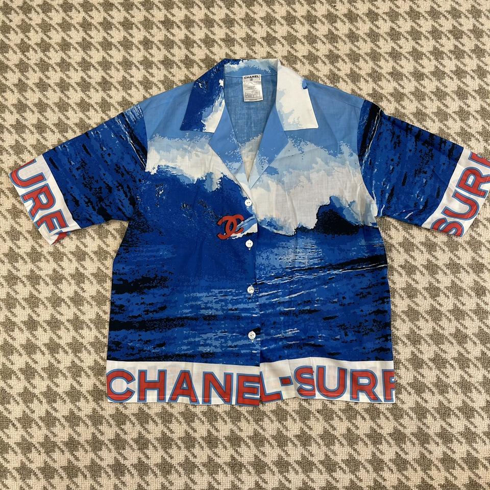 EXTREMELY RARE Chanel Surf Summer 2002 button down - Depop
