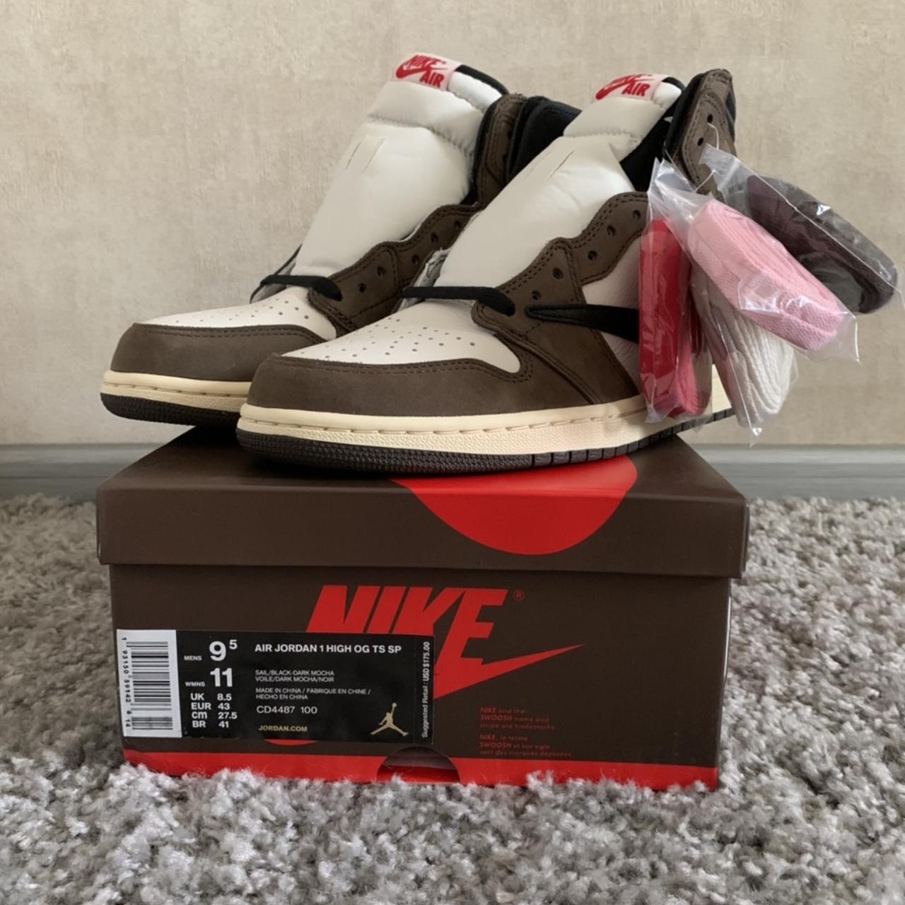 Jordan 1 Retro High OG SP Travis Scott Mocha Men's - CD4487-100 - US